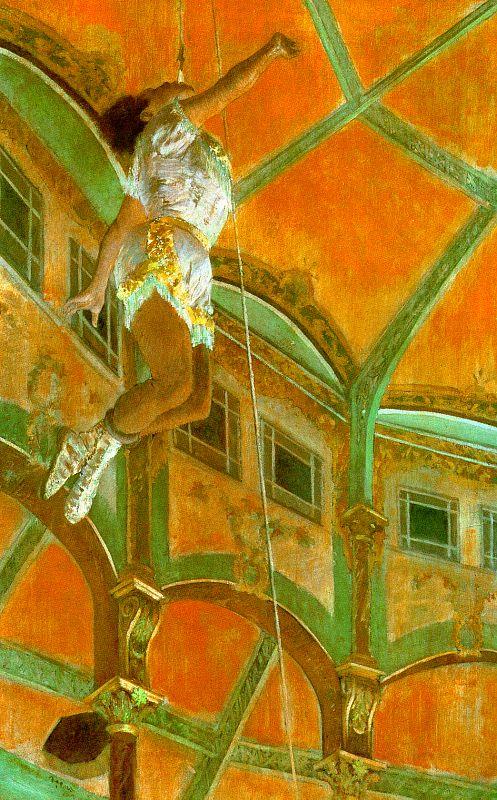 Edgar Degas La La at the Cirque Fernando Spain oil painting art